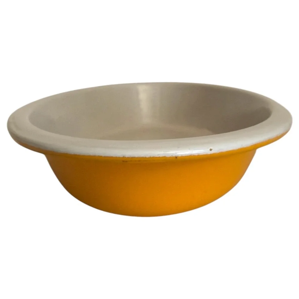 Vintage Le Creuset Au Gratin Baking Dish Enamel Cast Iron Orange Oval France #24